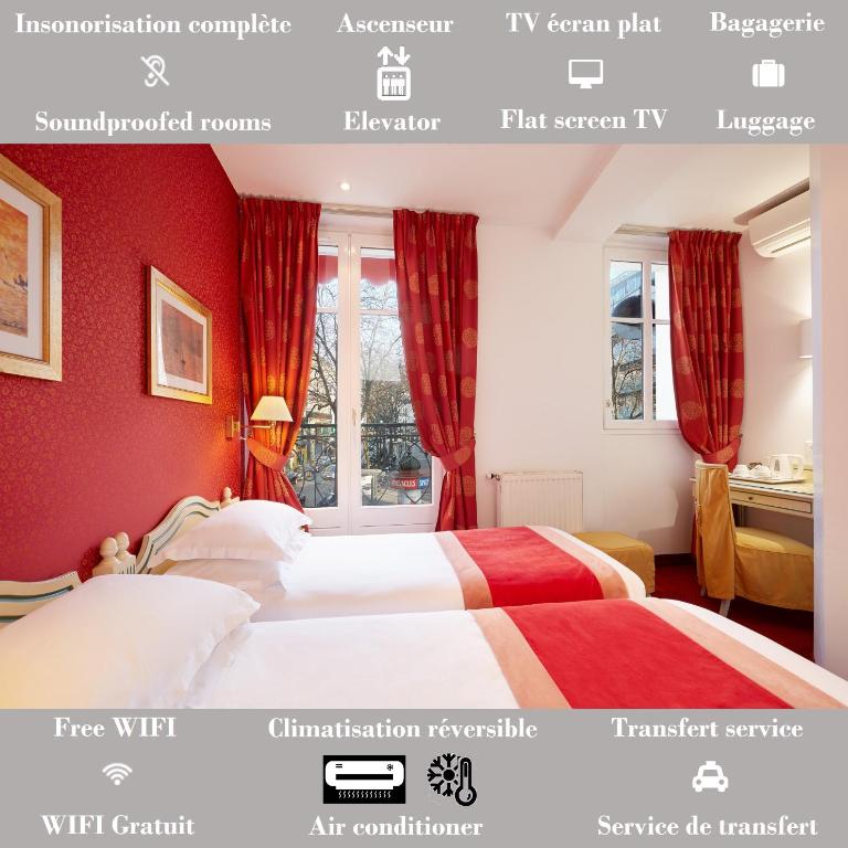 Austin's Saint Lazare Hotel - Chambre Lits Jumeaux - 4