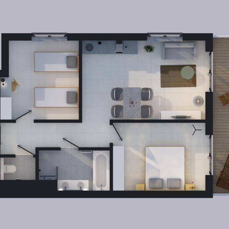 Hotel Stroblerhof - Two-Bedroom Comfort Suite with Loggia - Annex - 8