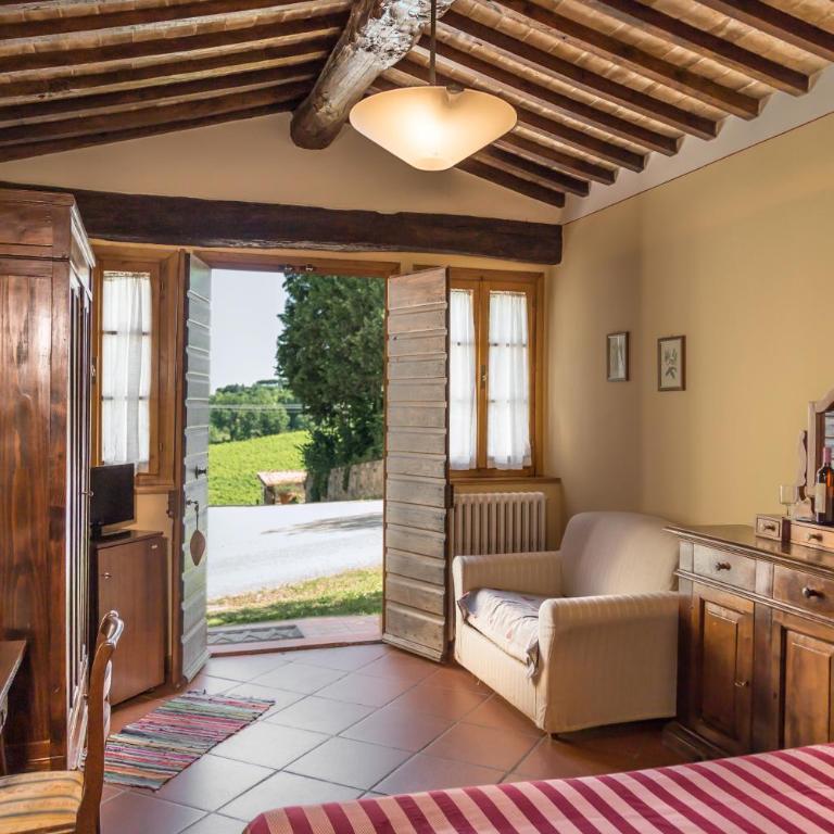 Agriturismo Palazzo Bandino in Val di Chiana, Val dorcia - Camera Matrimoniale con Patio - 1