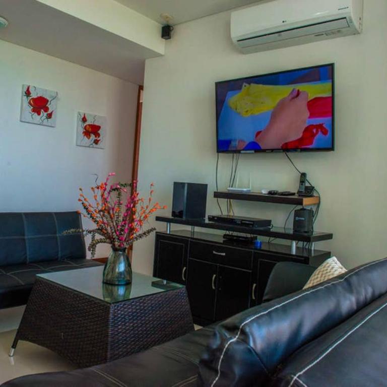 Acogedor con vista al mar en Condominio Zazue a 300 metros de la playa Bellohorizonte Santa Marta - Three-Bedroom Apartment - 34