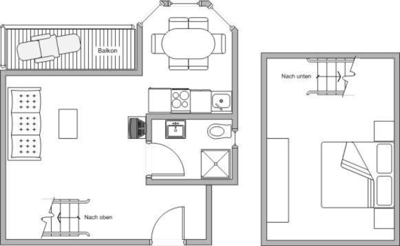 Ferienhaus Holzer - Maisonette-Apartment mit 1 Schlafzimmer, Balkon und Seeblick - 9