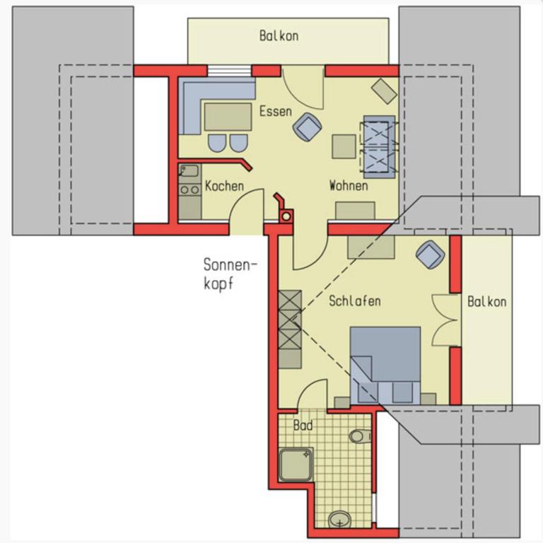 Landhaus Dobler - Apartment mit Balkon - 4
