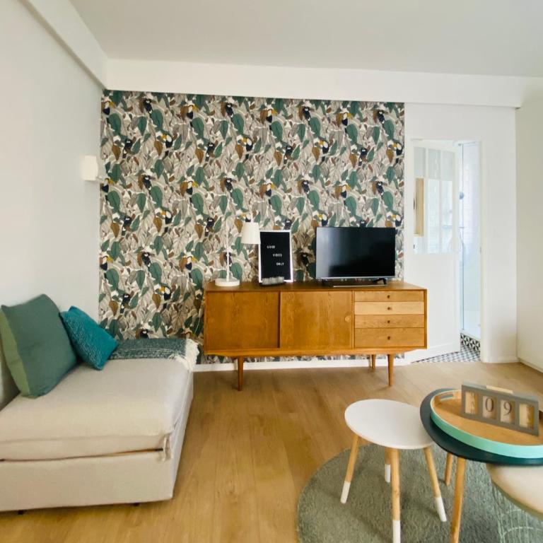 Good Vibes Only, grand studio 2-3pers, 200m plage - Appartement 1 Chambre - 4
