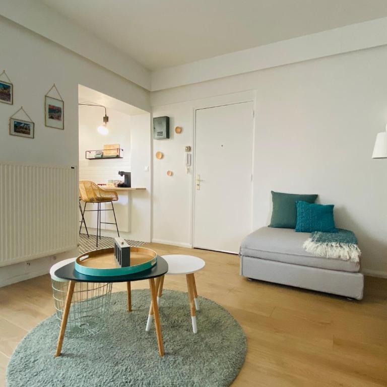 Good Vibes Only, grand studio 2-3pers, 200m plage - Appartement 1 Chambre - 7