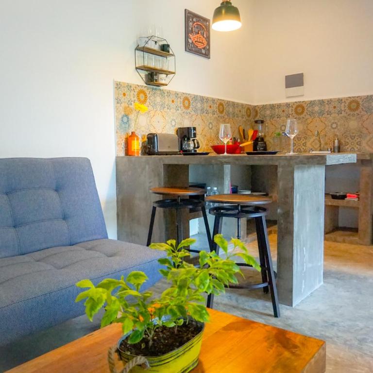 Les Suites Calle 2 by Galian - 350m from ADO bus terminal - Habitación Deluxe con 2 camas grandes - 4