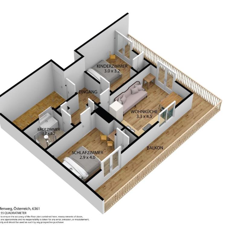 Achrainer-Moosen - Apartment mit 2 Schlafzimmern - 10