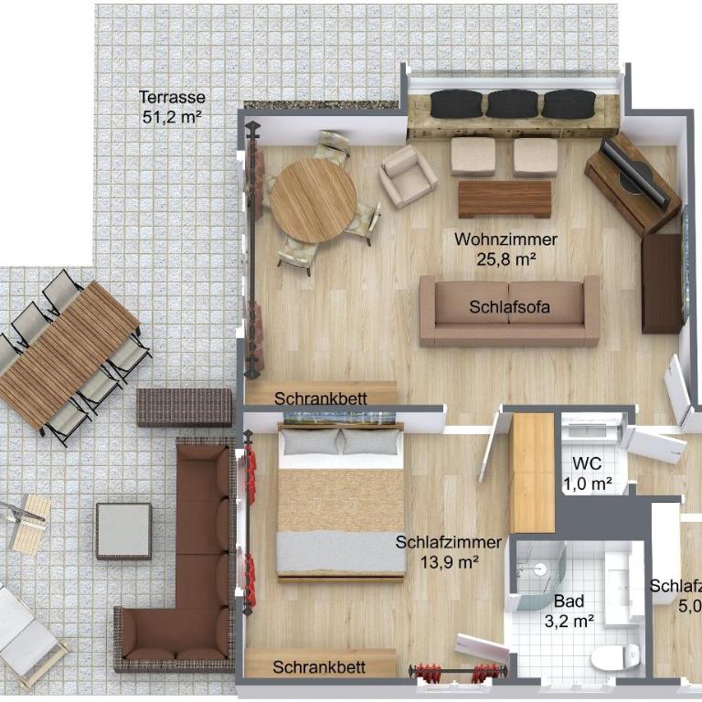 Haus Erli - Appartamento con 2 Camere da Letto (7 Adulti) - 3