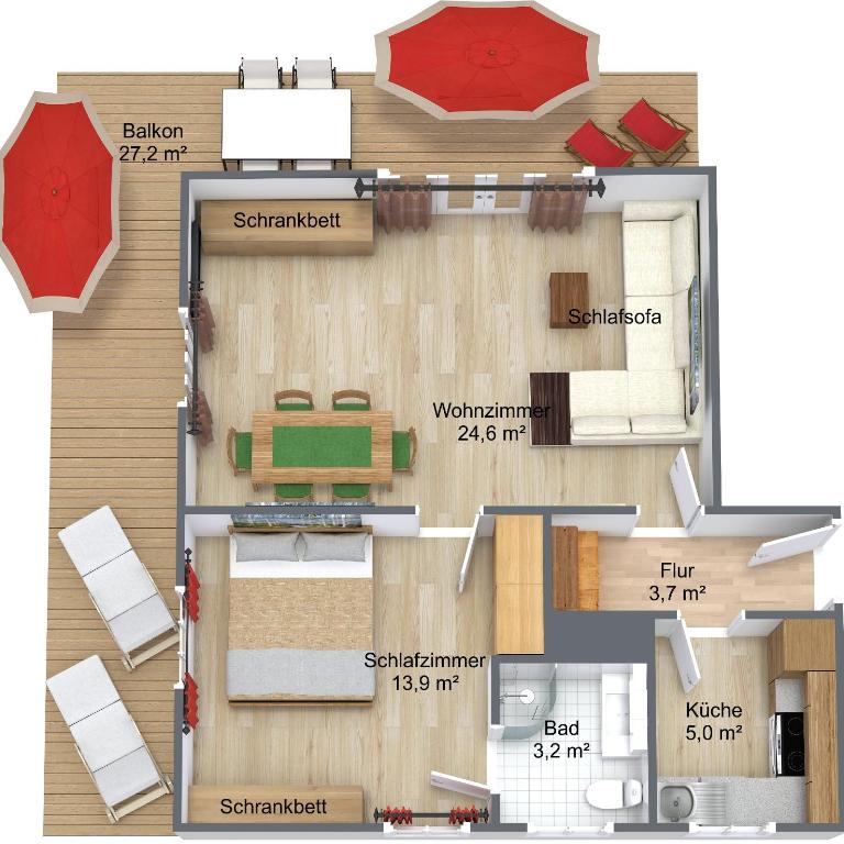 Haus Erli - Appartamento con 1 Camera da Letto - 44