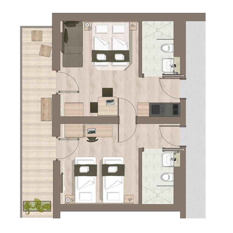 Hotel Das Essigmanngut - Superior Apartment mit 2 Schlafzimmern - 6
