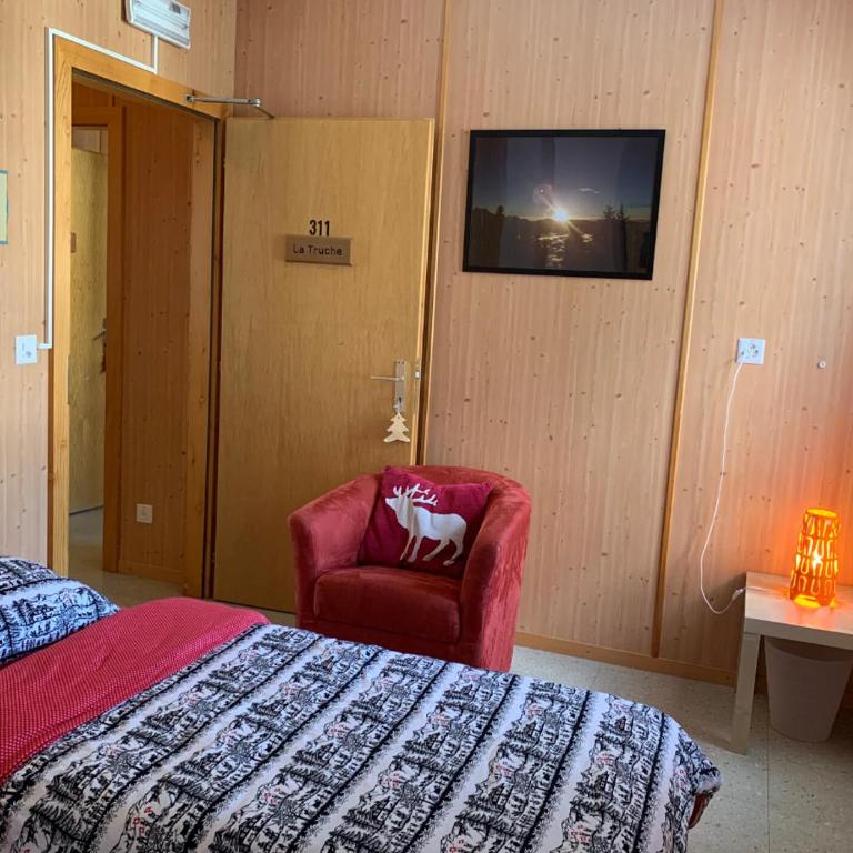 Maison de Montagne de Bretaye accès par le train arrêt Bouquetin - Chambre Double Standard - 7