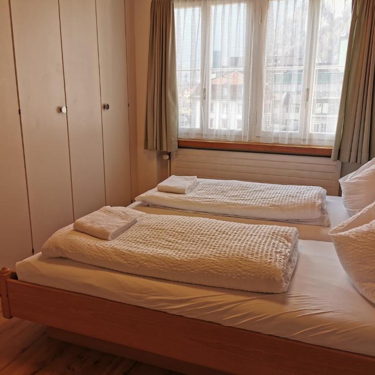Interlaken Marco Hostel - Chambre Double avec Vue sur la Montagne et Salle de Bains Commune - 1