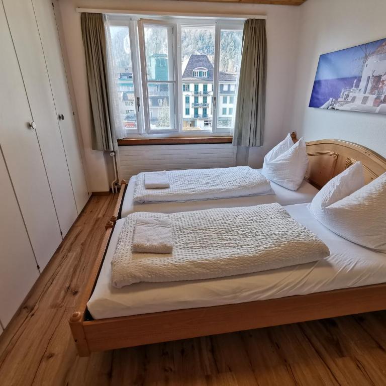 Interlaken Marco Hostel - Chambre Double avec Vue sur la Montagne et Salle de Bains Commune - 2