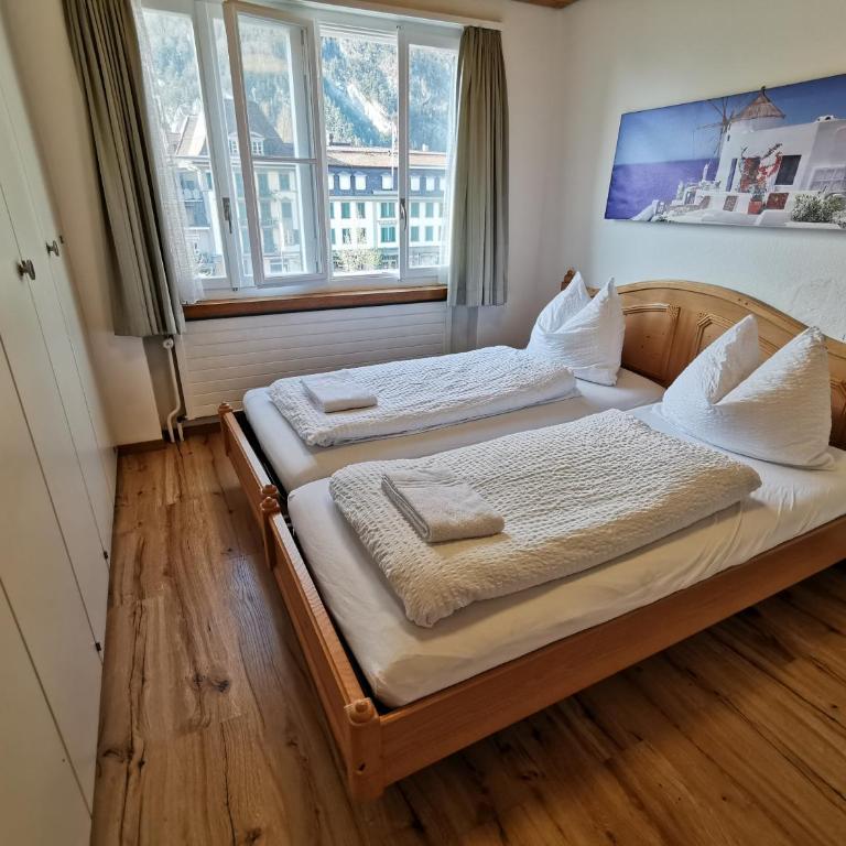 Interlaken Marco Hostel - Chambre Double avec Vue sur la Montagne et Salle de Bains Commune - 4