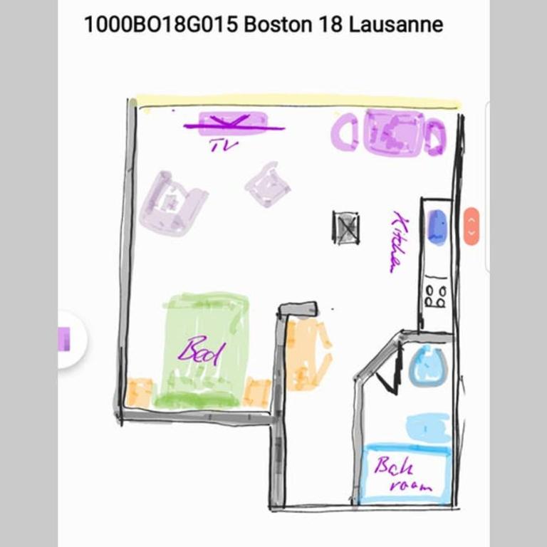 Off HSH Boston - Moderne Junior Suite-Apartment 36 m2 - Lausanne - Apartment mit 1 Schlafzimmer - 9