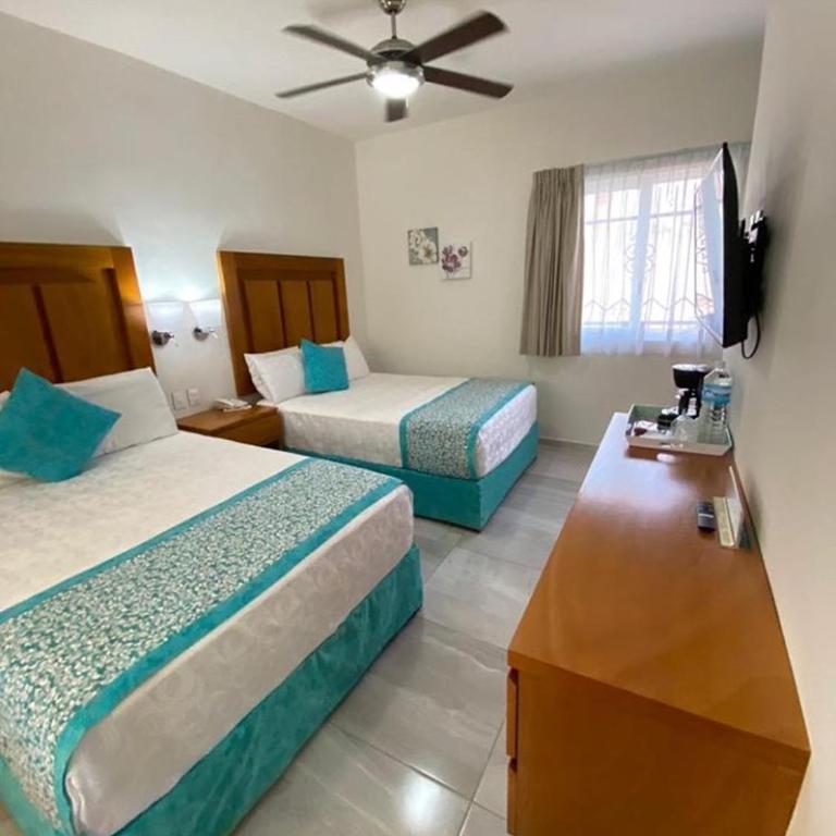 Hotel Posada Quinta Las Flores - Habitación Doble Deluxe - 2 camas - 3