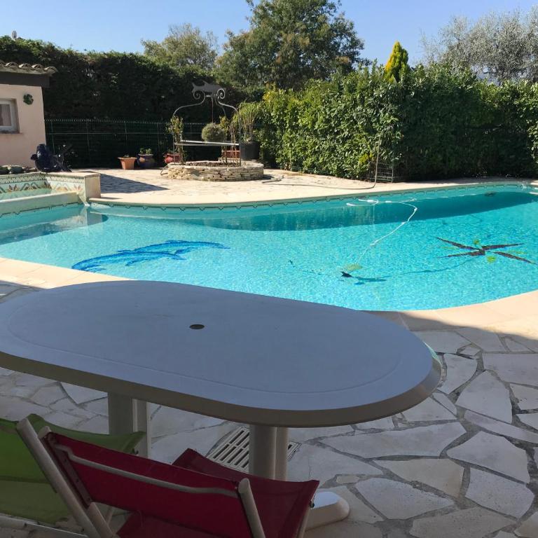 2 pièces dans villa avec piscine & parking -Cannes à 10 mns - Apartamento de 1 dormitorio - 12