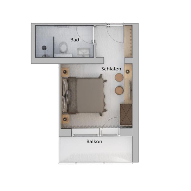 Haus Verwall - Doppel-/Zweibettzimmer mit Balkon - 1
