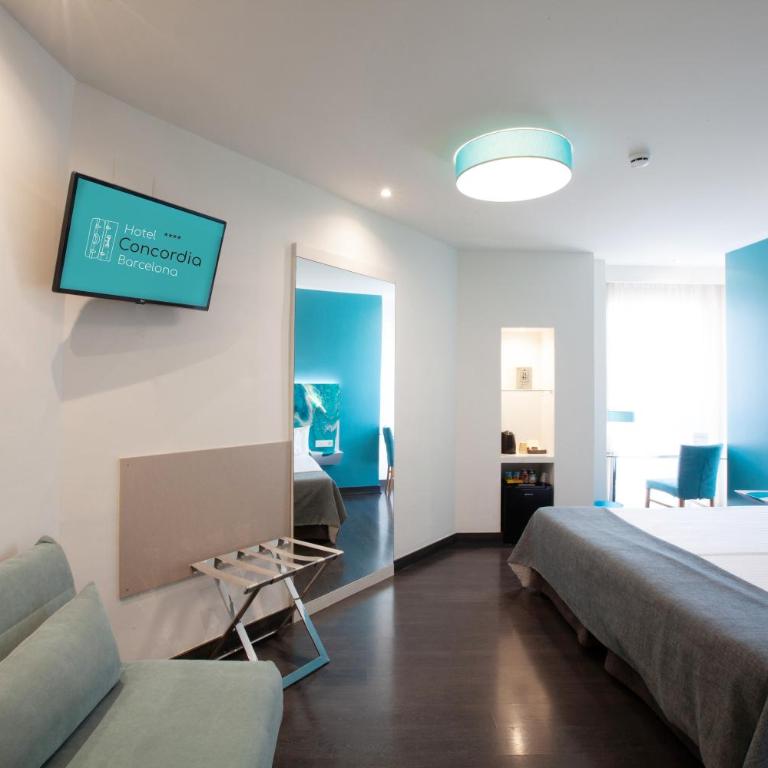 Hotel Concordia Barcelona - Superior Twin Room - 2