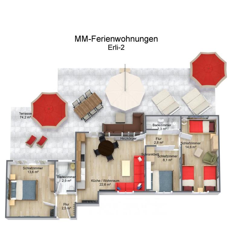 Haus Erli - Appartamento con 3 Camere da Letto - 3