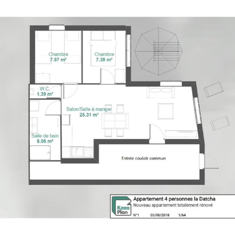 La Datcha 2 - 4 personnes - Appartement 2 Chambres - 16