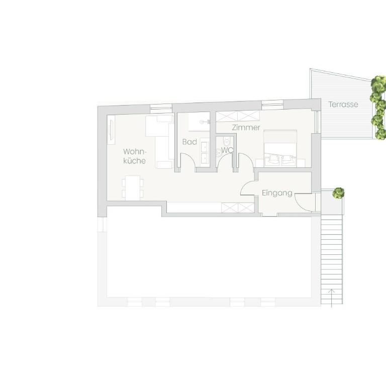 Huberhof Meran - Appartamento con 1 Camera da Letto e Terrazza - 14