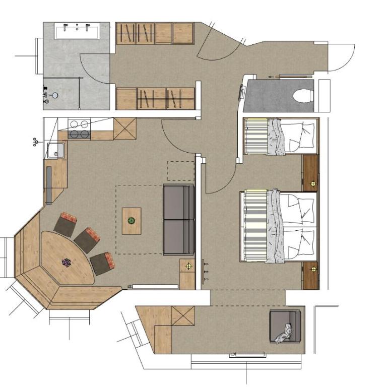 Apartments & Garni Alpenrose - Apartment (5 Erwachsene) - 12