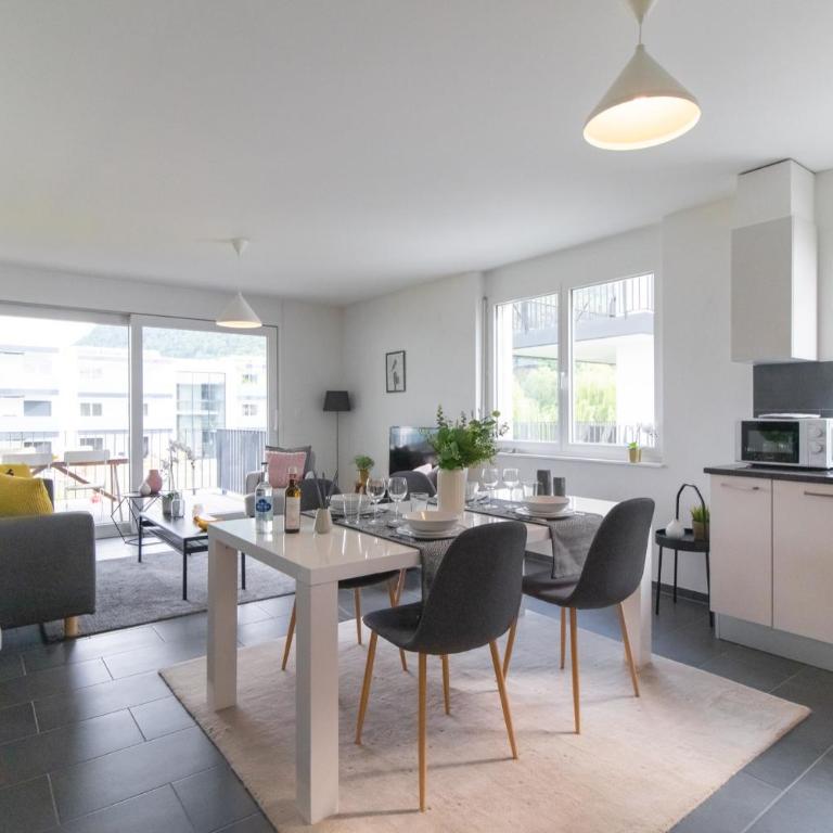 Modern 2 bedrooms apartment at Le Bouveret. Self-checkin. - Apartamento de 2 dormitorios - 11