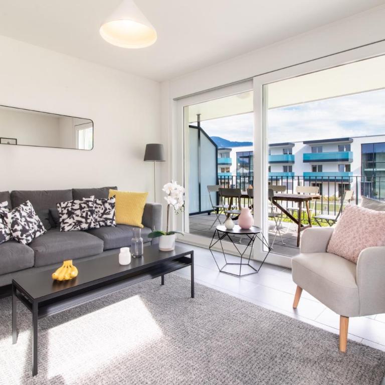 Modern 2 bedrooms apartment at Le Bouveret. Self-checkin. - Apartamento de 2 dormitorios - 4