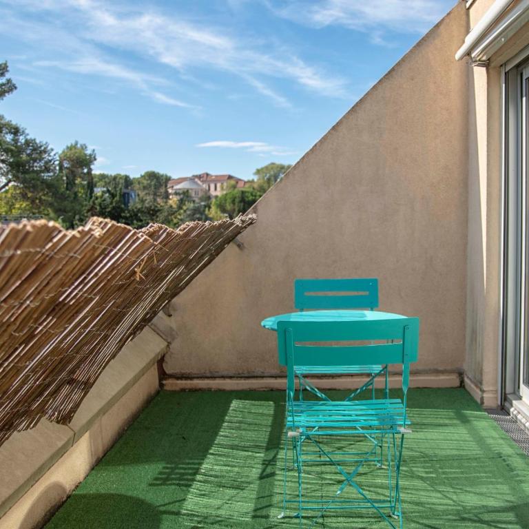 Studio terrasse Montpellier - Parking privé - Proche ligne 1 - Apartamento Estudio - 1