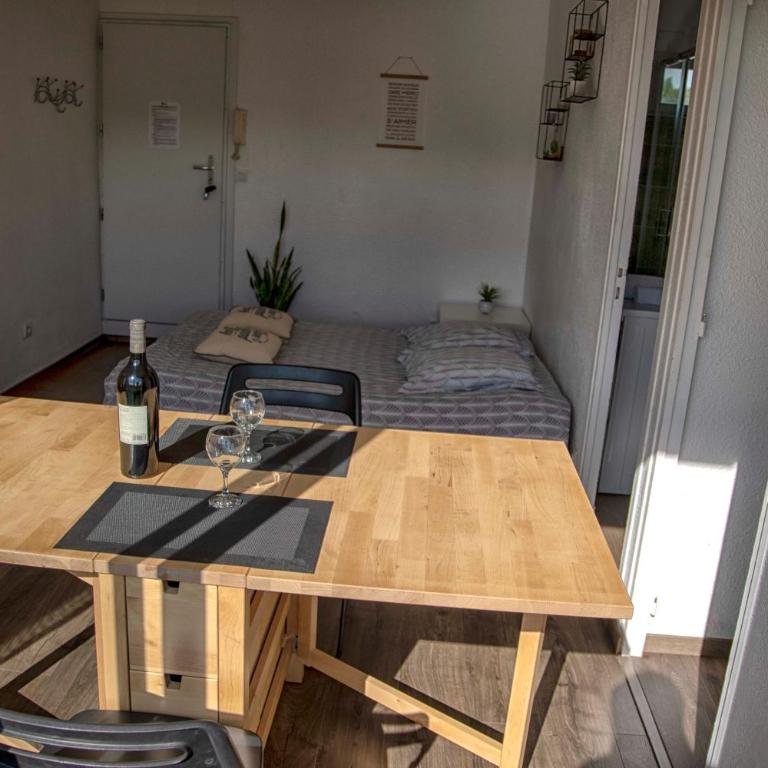 Studio terrasse Montpellier - Parking privé - Proche ligne 1 - Apartamento Estudio - 9