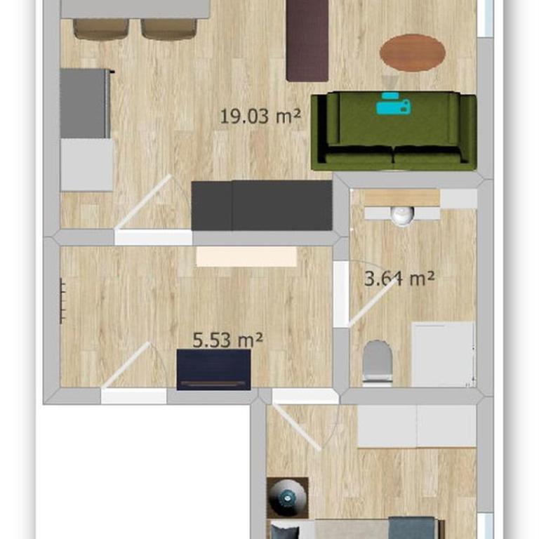 Villa im Wald - Apartment mit 1 Schlafzimmer - 5