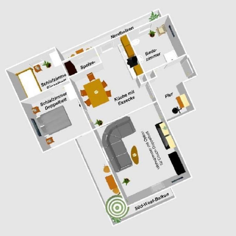 Ferienwohnung Zwölferkante - Apartment mit 2 Schlafzimmern - 23