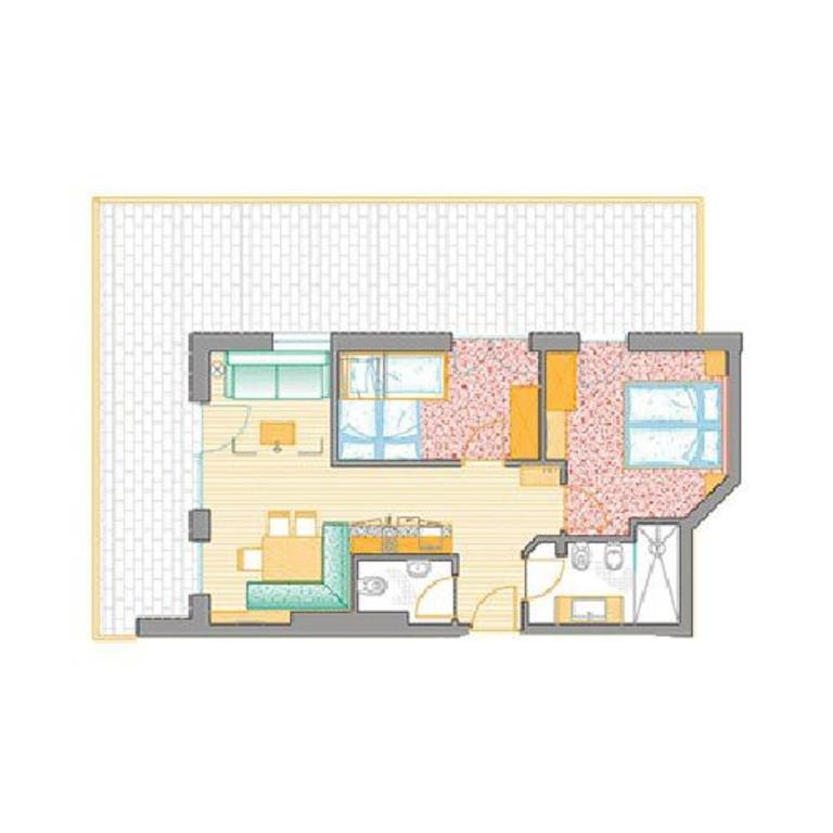 Apparthotel Gartenresidence Nalserhof - Appartamento con 2 Camere da Letto e Balcone - 4