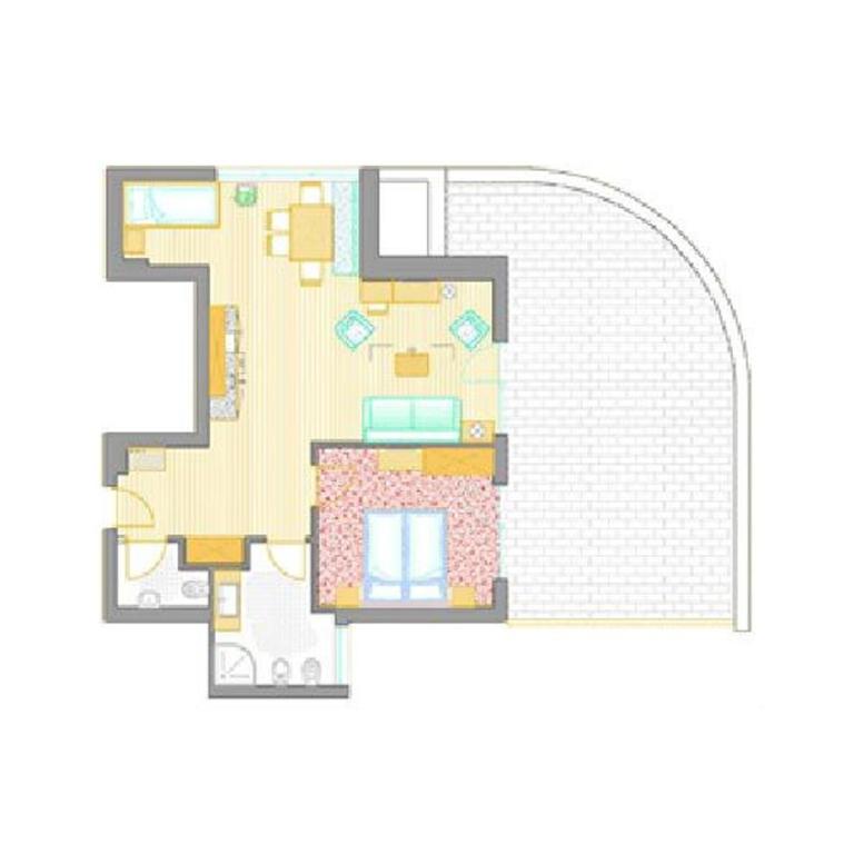 Apparthotel Gartenresidence Nalserhof - Appartamento con 1 Camera da Letto e Terrazza - 5