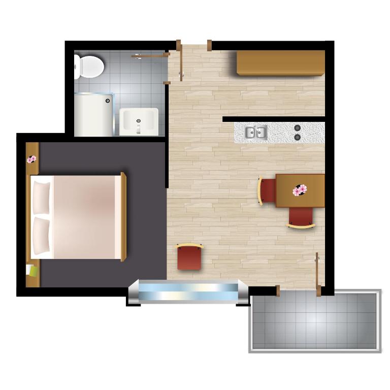 Appartements Daisy - Monolocale con Balcone - 8