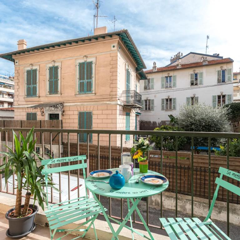 Beau 3 pièces, 7 pers, 2 terrasses, centre, calme, sécurité - Appartement 2 Chambres - 20