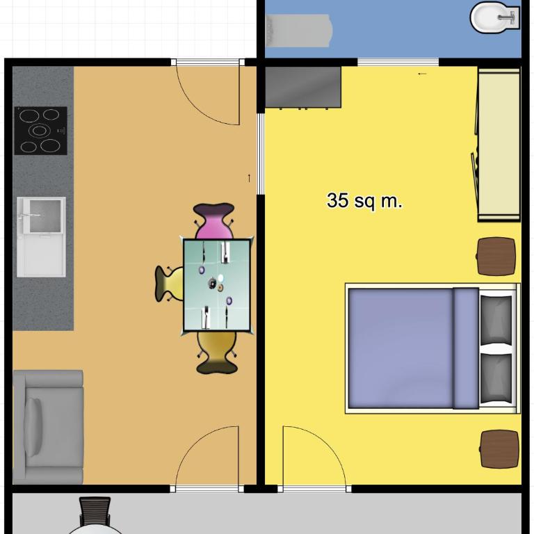 Residence Bellavista - Appartamento con 1 Camera da Letto, Balcone e Vista Lago - Lato Strada - 1