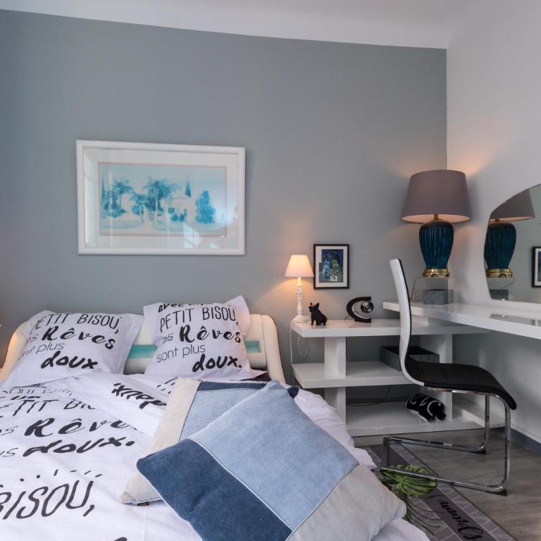 Beau 3 pièces, 7 pers, 2 terrasses, centre, calme, sécurité - Appartement 2 Chambres - 8