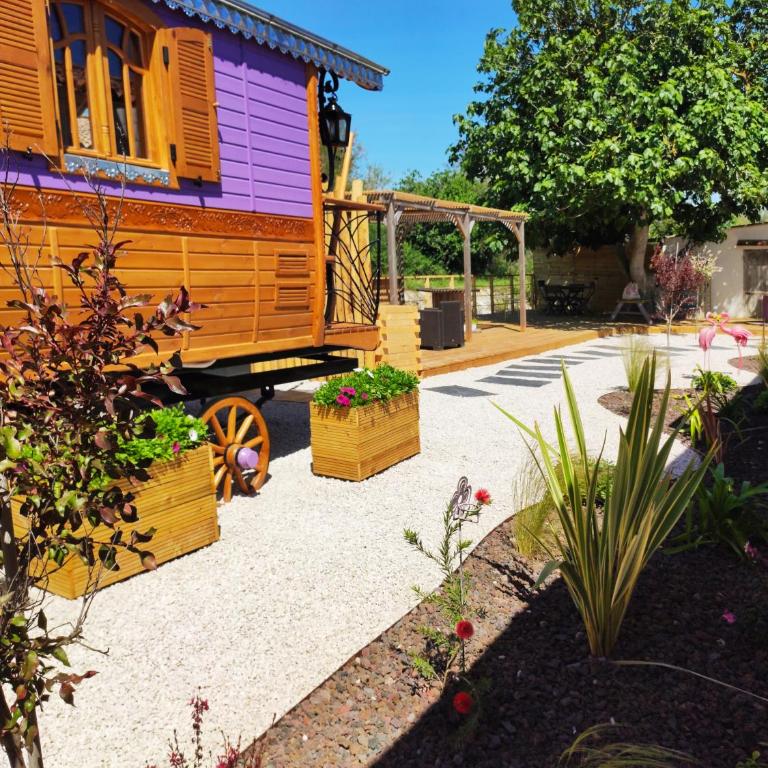 Logis Le Nid du Pont de Gau - Wohnwagen aus Holz mit Terrasse und Klimaanlage - 5