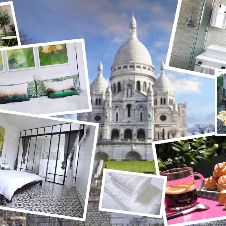 MONTMARTRE ROMANTIC, Bed & Breakfast - Paris - Habitación Doble Deluxe con vistas al jardín - 12