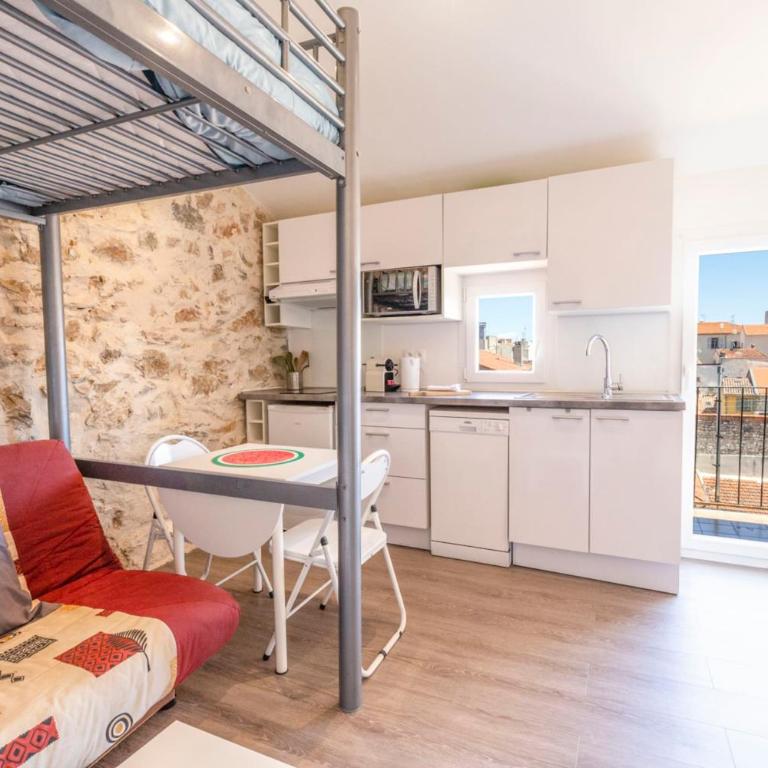 Chez Dominique - Studio 2-4pers centre Antibes Fourmilliere 3ème - Appartement - 1