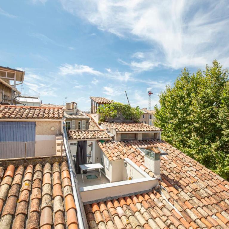 Chez Dominique - 2 chbres 2-6pers centre Antibes Migrainier T3 with AC - Appartement - 4