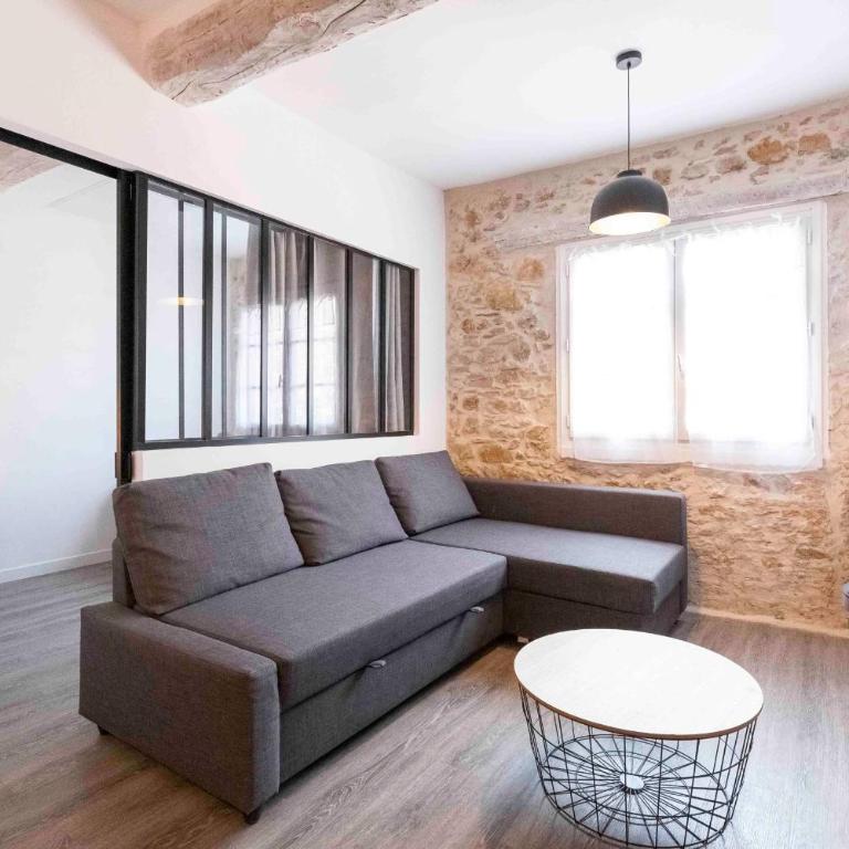 Chez Dominique - 2 chbres 2-6pers centre Antibes Migrainier T3 with AC - Appartement - 1