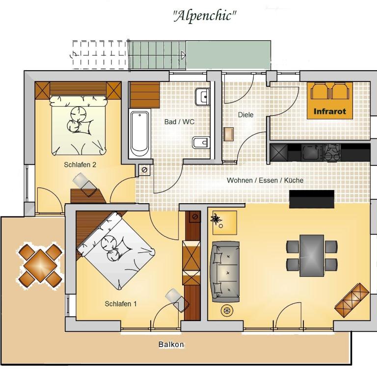 Ferienwohnung In den Bergen - Apartment mit 2 Schlafzimmern - 18