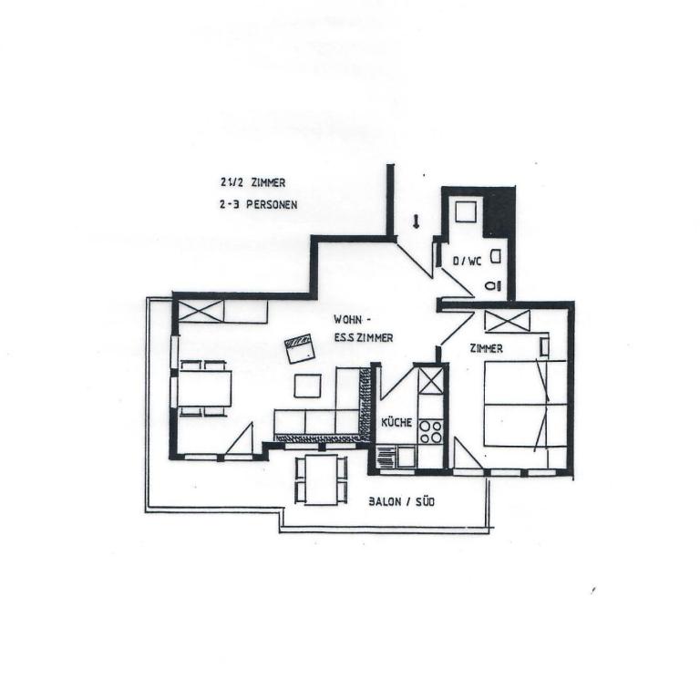 Apartment Swiss Chalet - Apartment mit 1 Schlafzimmer - 23
