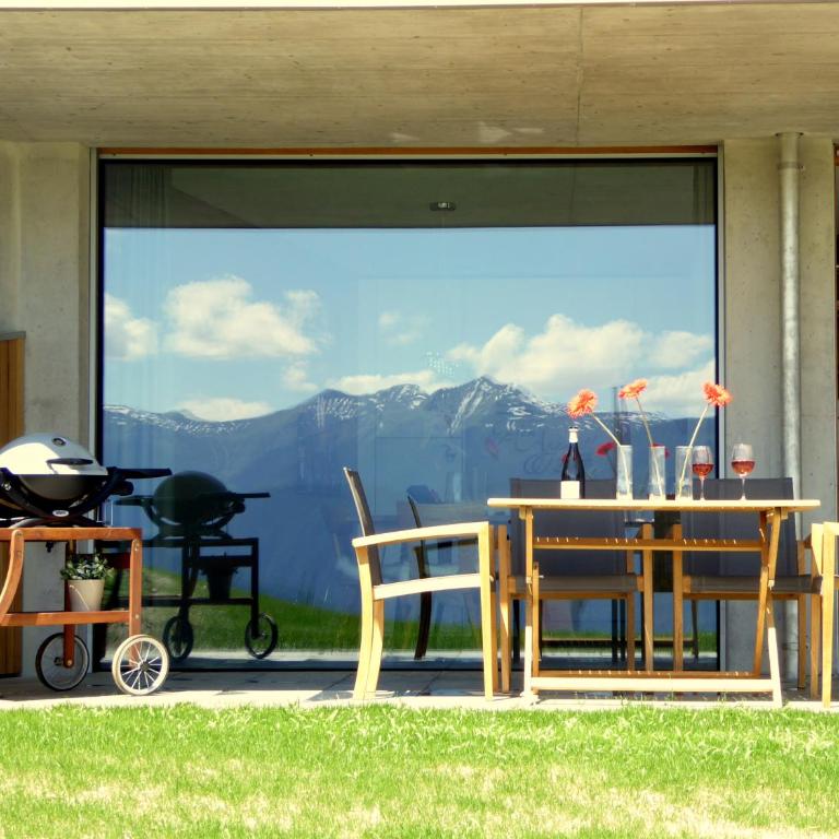 Casa Admisa, spektakuläre Aussicht, Ski in and out, hochwertige Einrichtung, Valserstein und Eiche - Apartment mit 2 Schlafzimmern - 27