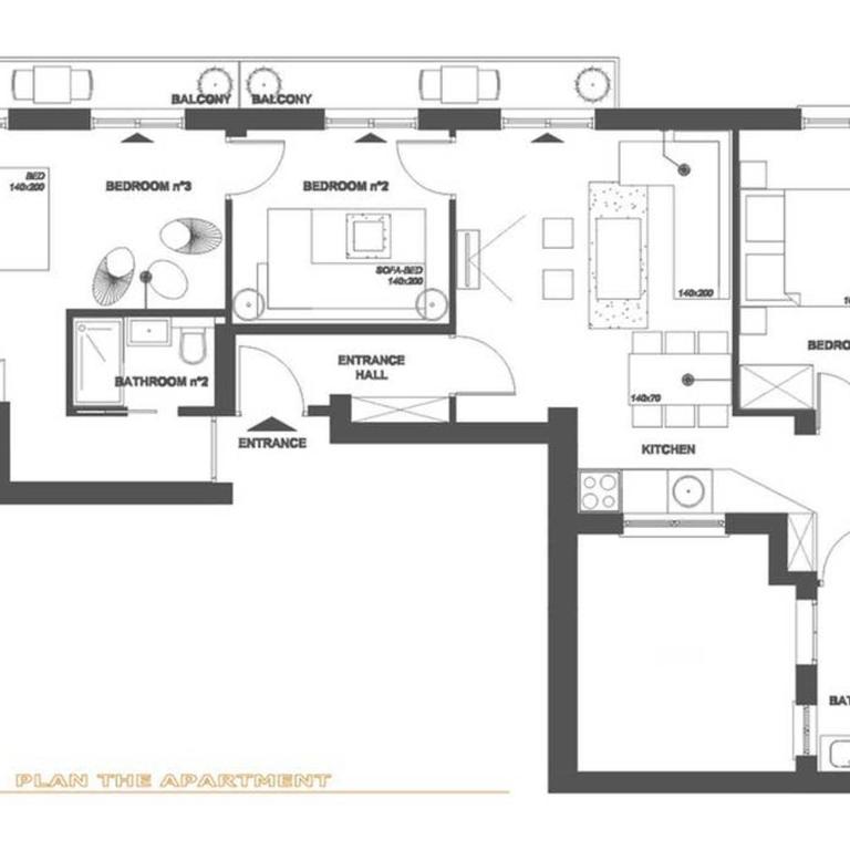 AD32 Apartamento Luminoso a los pies del Puente de Triana - Three-Bedroom Apartment - 3