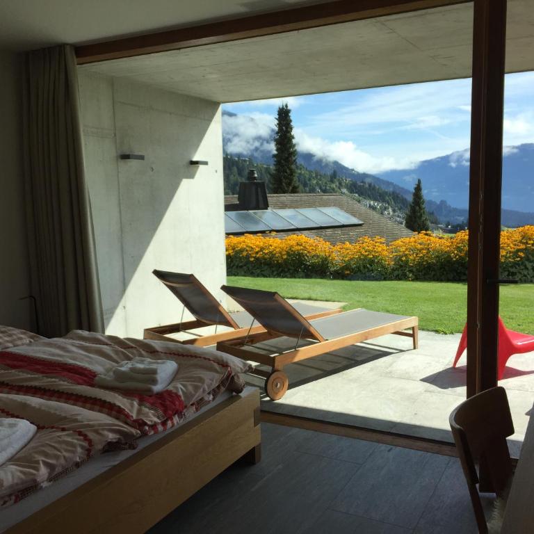 Casa Admisa, spektakuläre Aussicht, Ski in and out, hochwertige Einrichtung, Valserstein und Eiche - Apartment mit 2 Schlafzimmern - 36