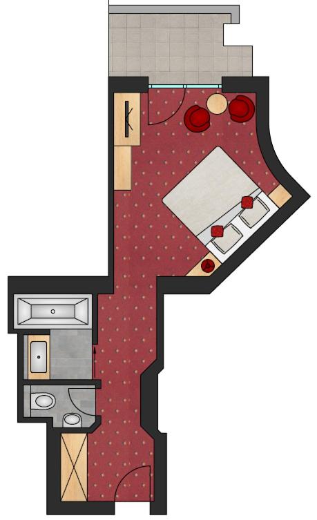 Hotel Jägerhof - Doppelzimmer mit Balkon - 2