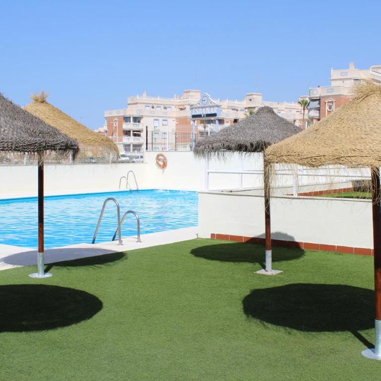 SOL Y PLAYA ROQUETAS-Ático con piscina, solarium y garaje - Apartment - 1